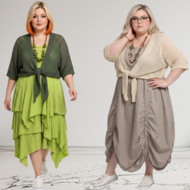 ITALIA MODA  oversized katoen korte vest  stretch/in meerdere kleuren
