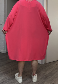 AKH oversized viscose mix  A-lijn tuniek apart stretch