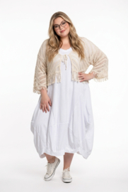 ITALIA MODA  oversized katoen BOHO korte vest  stretch/in meerdere kleuren