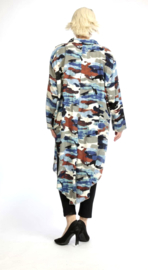 AKH oversized viscose A-lijn blouse/tuniek apart / in meerdere kleuren