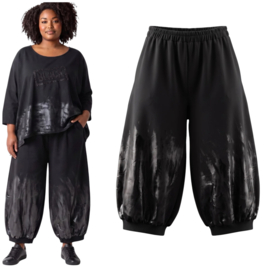 Vincenzo Allocca oversized katoen ballonbroek  stretch/zwart