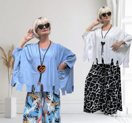 Moonshine  katoen top/tuniek stretch /in meerdere kleuren