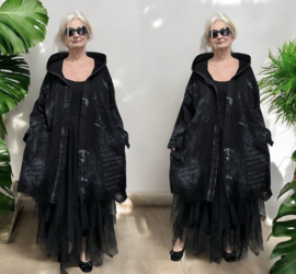 EU Queen design oversized de modieuze kleuring katoen A-lijn jas/blazer