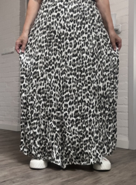 Sisi gekreukt chiffon viscose oversized rok /gevoerd /in meerdere kleuren