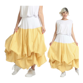 AKH oversized katoen rok met verstelbare plooien