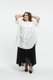 Moonshine oversized katoen blouse apart met boemen /in meerdere kleuren