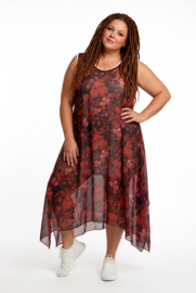 AKH oversized chique chiffon A-lijn  jurk/overjurk /tuniek apart