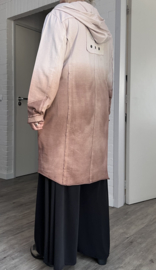 ITALIA  de modieuze kleuring oversized katoen blazer stretch