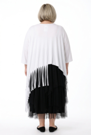 Moonshine oversized viscose A-lijn tuniek stretch/meerdere kleuren