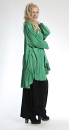 AKH oversized viscose A-lijn tuniek met zakken apart stretch 