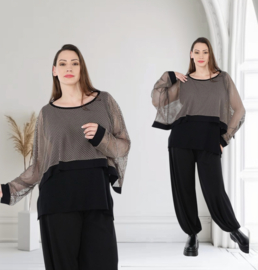 AKH oversized lichtgewicht mesh overtop stretch