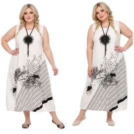 Zedd Plus viscose A-lijn jurk