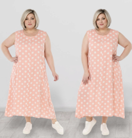 AKH oversized viscose A-lijn jurk apart