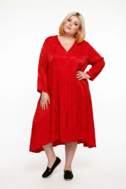 MB Germany satijn/viscose A-lijn jurk/blouse  met zakken/in meerdere kleuren