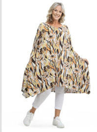 AKH oversized viscose A-lijn tuniek  apart stretch 