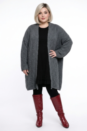 amandine oversized  super zacht bouclé gebreide vest met capuchon  /in meerdere kleuren