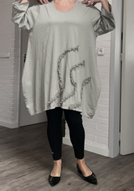 Moonshine oversized katoen A-lijn tuniek/ in meerdere kleuren