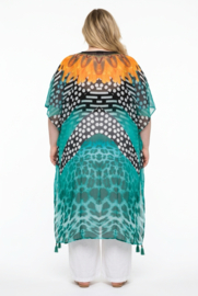 ONE OF A KIND  viscose zomer poncho/tuniek ( extra groot)