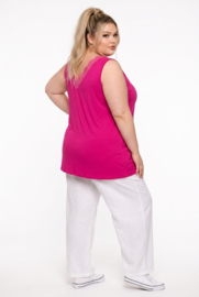 ITALIA oversized viscose top met kant /stretch /in meerdere kleuren