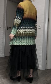 Ophilia viscose A-lijn tuniek  stretch