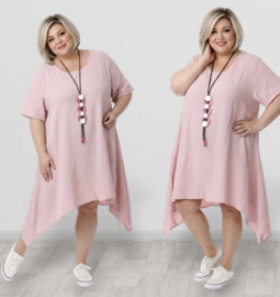 ITALIA MODA oversized mousseline katoen A-lijn tuniek