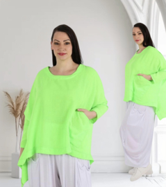 AKH viscose linnen look oversized A-lijn top