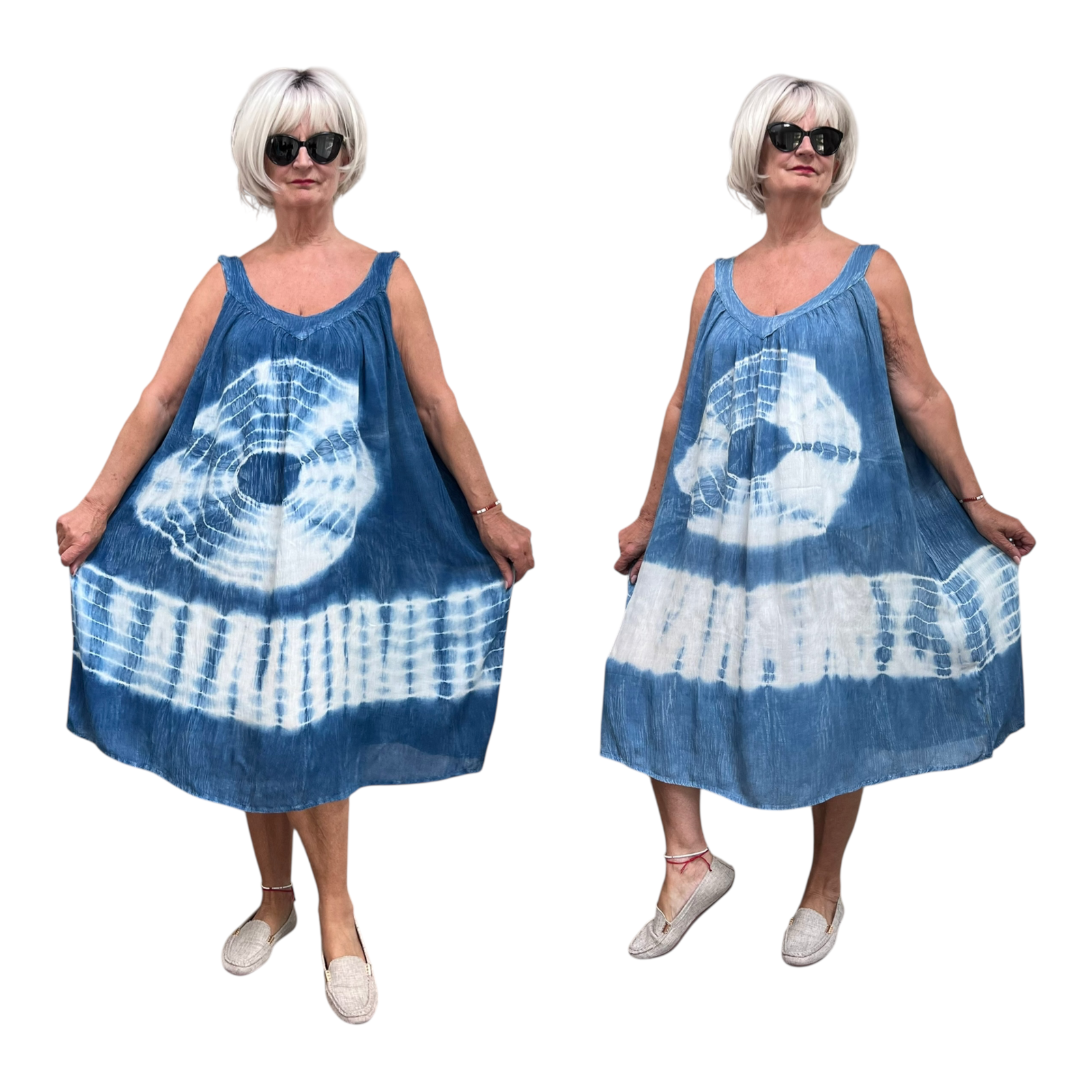 ITALIA MODA viscose zomer  A-lijn jurk/in meerdere kleuren