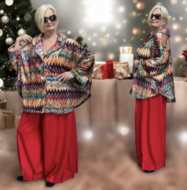 AKH winter oversized blazer/vest van zachte pluche kwaliteit apart stretch