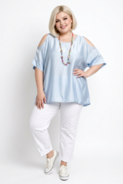 ITALIA oversized viscose blouse/top /in meerdere kleuren