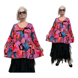 Ophilia viscose A-lijn tuniek  stretch
