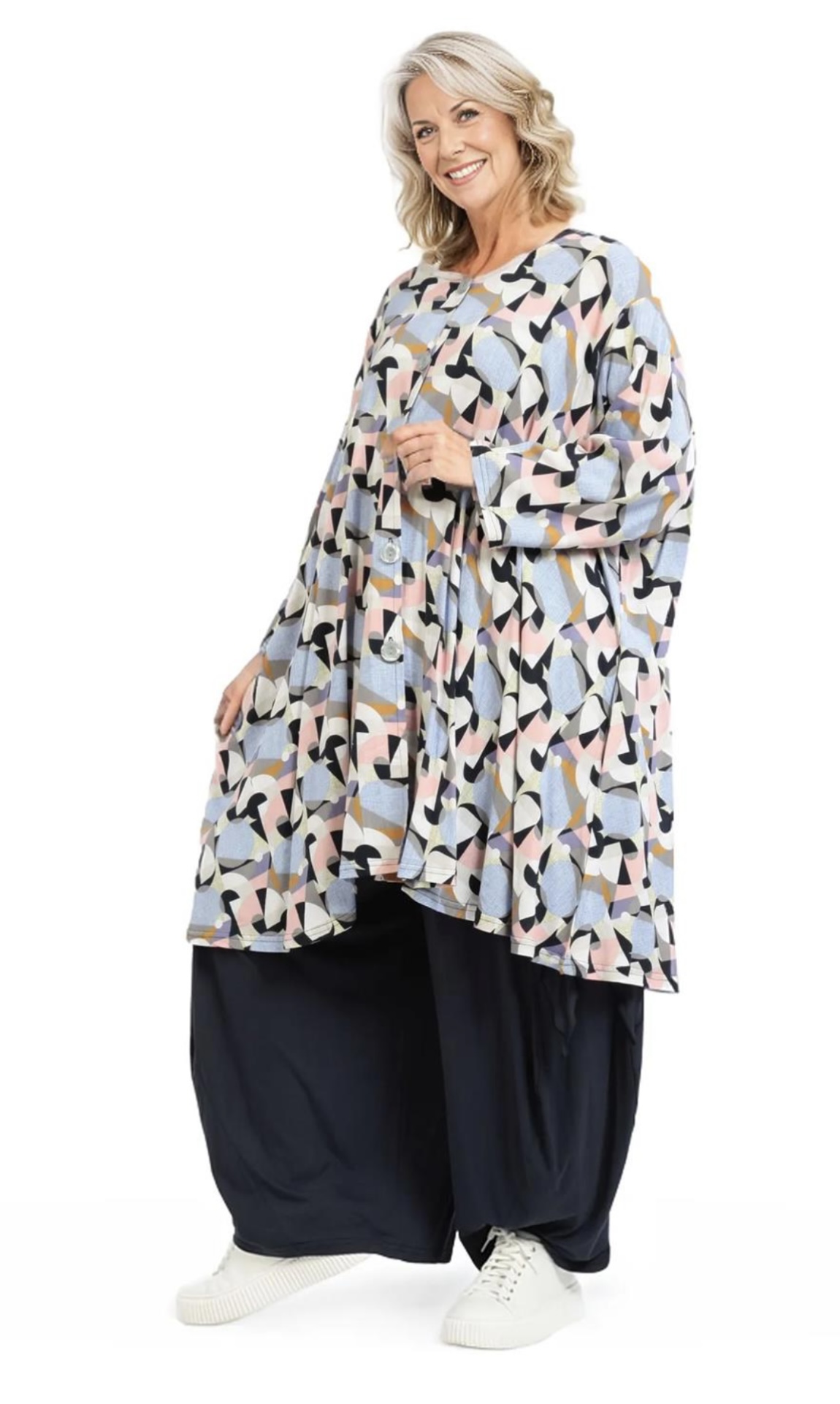 AKH viscose oversized A-lijn blouse/tuniek