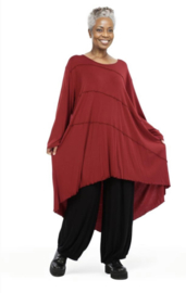 AKH oversized viscose A-lijn tuniek  apart stretch