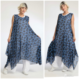AKH oversized chique chiffon A-lijn  jurk/overjurk /tuniek apart