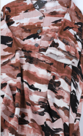 AKH oversized viscose A-lijn jurk apart / in meerdere kleuren