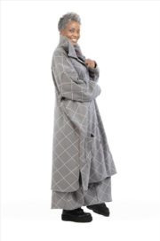 AKH viscose mix  A-lijn tussenjas /blazer stretch