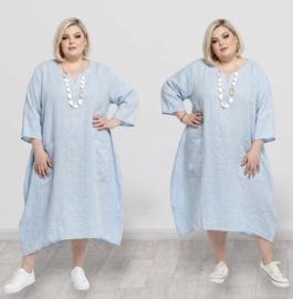 Moonshine linnen A-lijn jurk