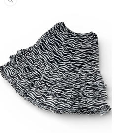 Vincenzo Allocca oversized rok/aparte/stretch/gevoerd/zwart/wit