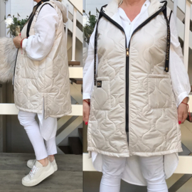 ITALIA A-lijn vest/gilet met capuchon 