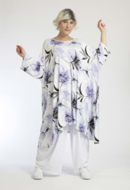 AKH oversized viscose A-lijn tuniek met zakken apart stretch