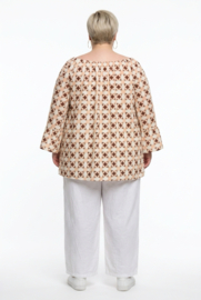 ITALIA oversized viscose blouse/top