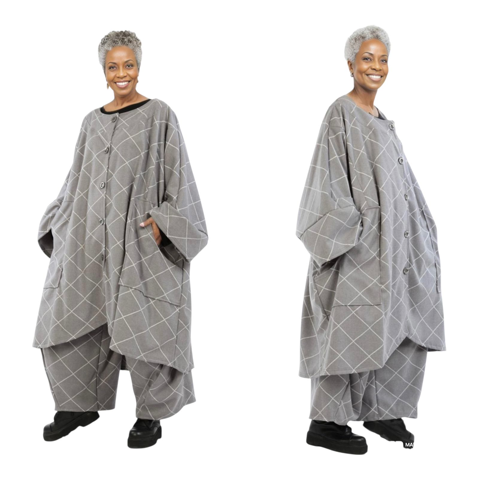 AKH viscose mix  A-lijn tussenjas /blazer stretch