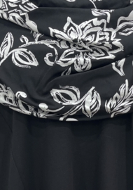 Vincenzo Allocca katoen A-lijn tuniek met een elegante carmenkraag / stretch