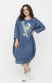 Zedd Plus tencel jeans ballon jurk