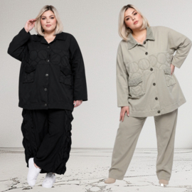 ITALIA  MODA oversized katoen fijn corduroy blazer/jas /stretch/apart/in meerdere kleuren