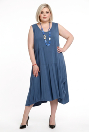 Moonshine katoen A-lijn jurk stretch