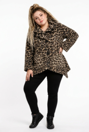 Vincenzo Allocca oversized wolmix korte jas apart/stretch