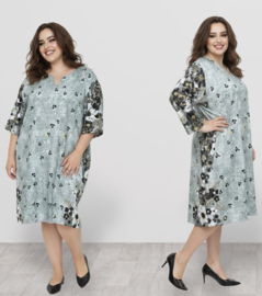 Ophilia premium kwaliteit katoen jurk  stretch