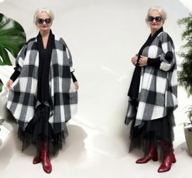Sissy Italia oversized zachte winter katoen blazer/vest/jas /in meerdere kleuren