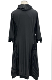 Vincenzo Allocca oversized katoen ballonjurk van een mix van fluweel en tule apart 