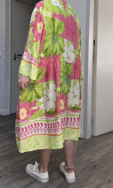 SISSI viscose  ibiza look A-lijn tuniek/jurk